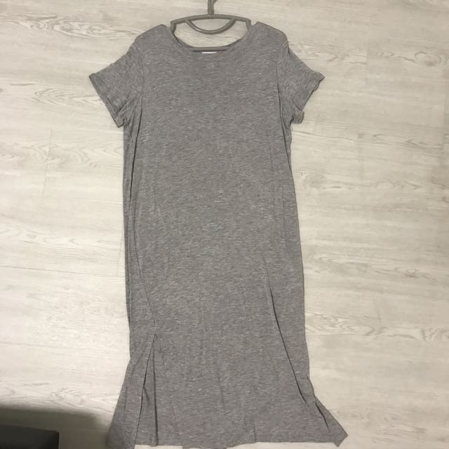 midi t shirt dress with slits