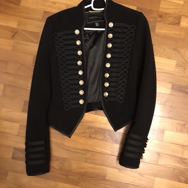 Black and gold military jacket clearance