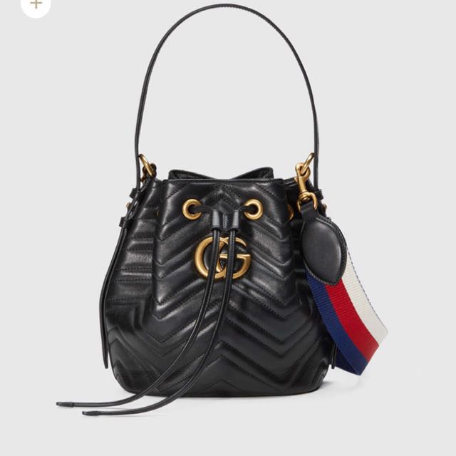 Gg marmont quilted leather bucket bag online