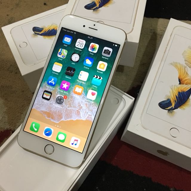 Iphone 6s Plus 32gb Gold Eks Display Ibox Garansi Panjang Telepon Seluler Tablet Di Carousell