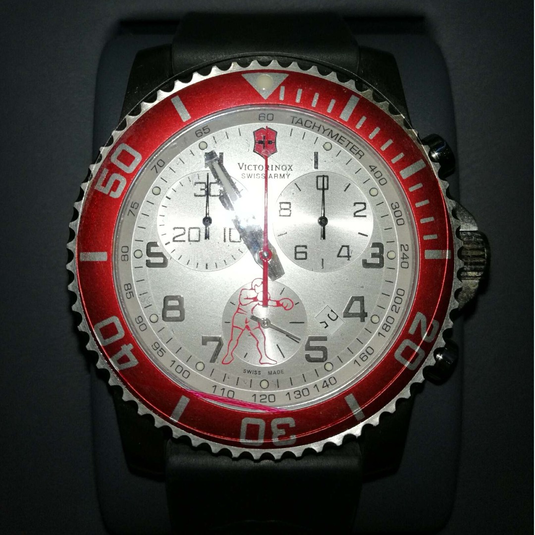 Limited Edition Manny Pacquiao Victorinox Marvel 2 Swiss Army Watch, Mens Fashion, Watches and Accessories, Watches on Carousell