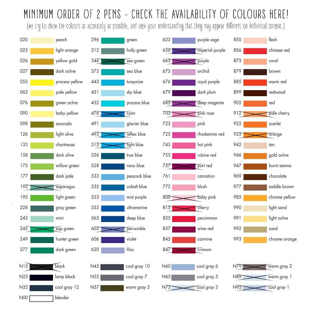 Many Colours! Tombow Dual Brush Pen (price is for 1 pen, min order of 2 ...