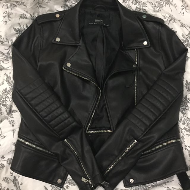 Zara leather jacket 
