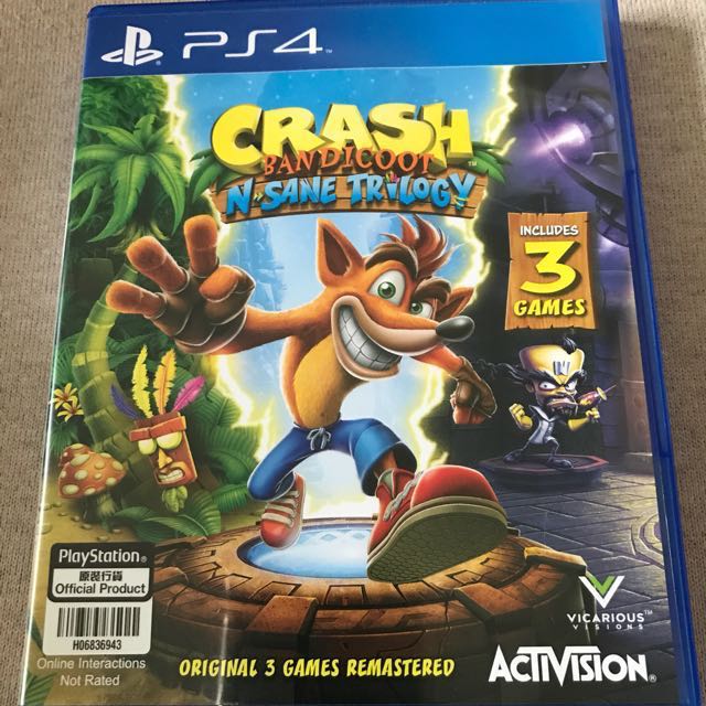 Crash bandicoot ps4 second hand clearance