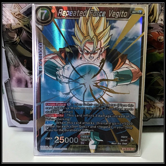 Repeated Force Vegito Sr Dragon Ball Super Card Game Toys Games