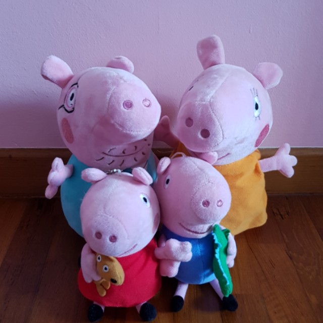 peppa pig family soft toys