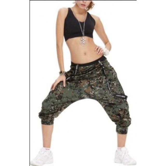 camouflage harem pants