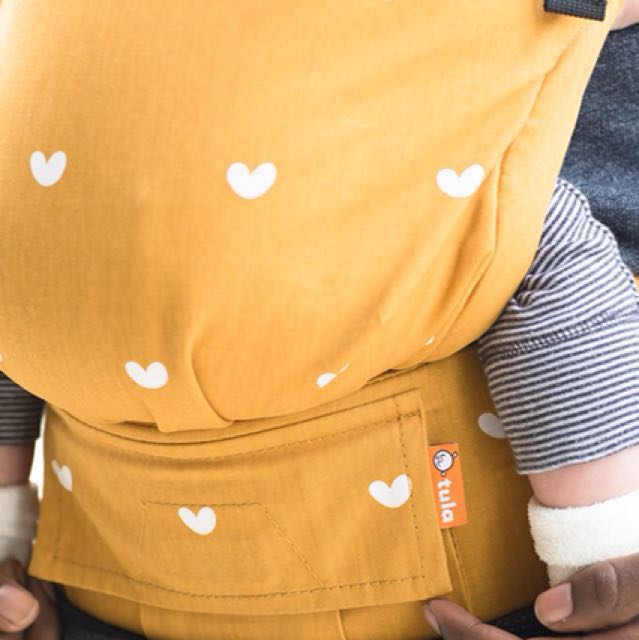 Tula baby carrier yellow hearts hot sale