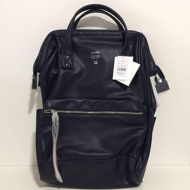 Anello large premium leather cheap backpack