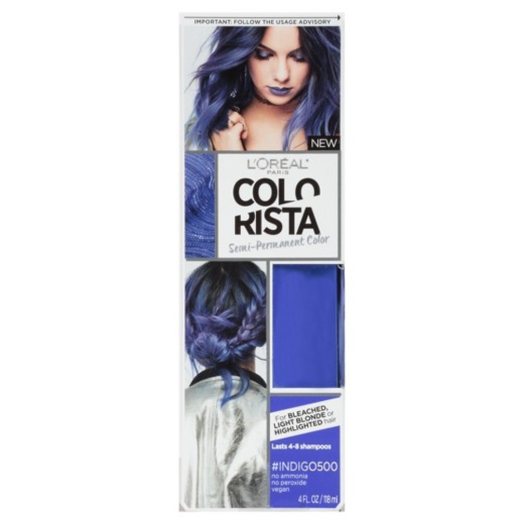 BNIB Colorista Washout Indigo Blue Semi Permanent Hair Dye Health