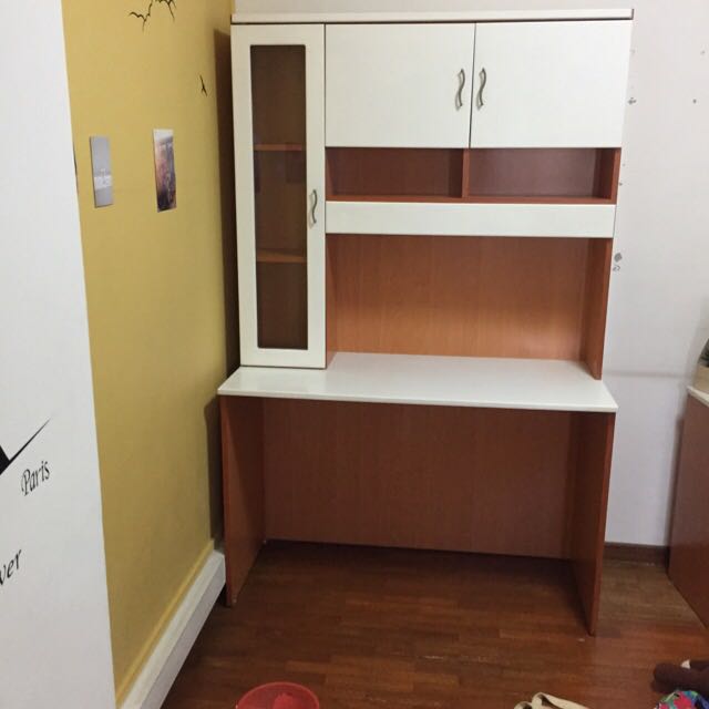 Book Shelf Study Table Furniture Shelves Drawers On Carousell
