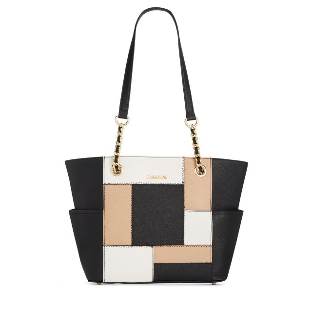 calvin klein hayden saffiano tote