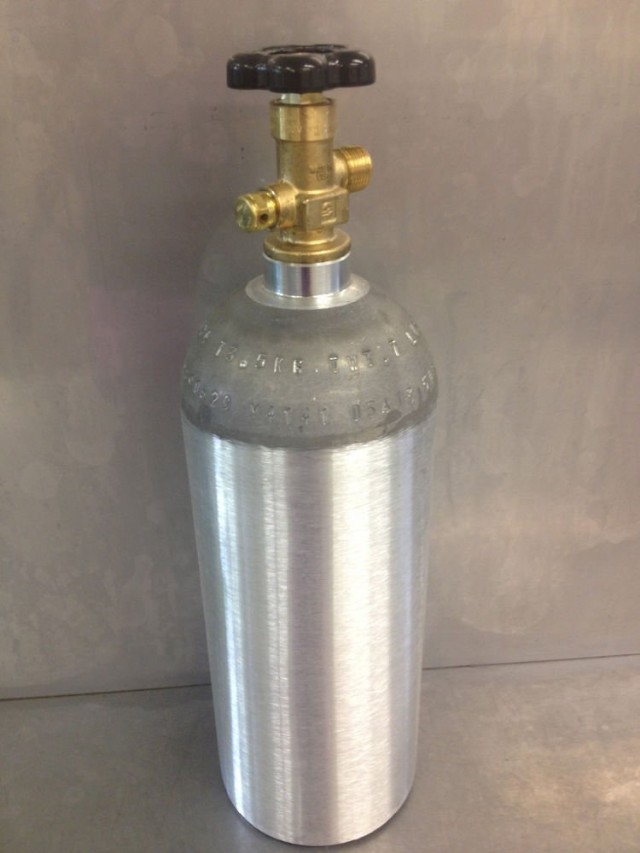 Catalina / Luxfer 5lb Aluminium CO2 tanks with Sherwood Valve (with