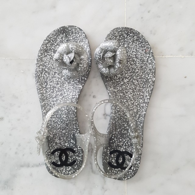 Chanel Jelly Sandals, Women's Fashion, Footwear, Sandals on Carousell