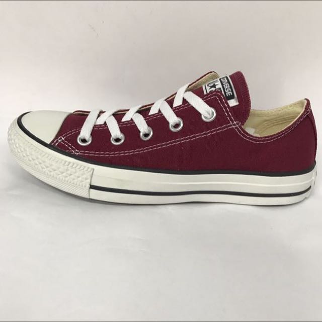 CONVERSE CT AS MAROON LOW CUT CANVAS 