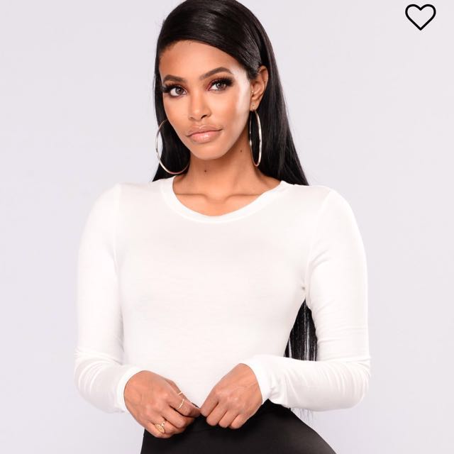 White long sleeve fashion Clearance