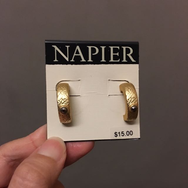 Free brand New Nickel Safe Napier Earrings Women s Fashion