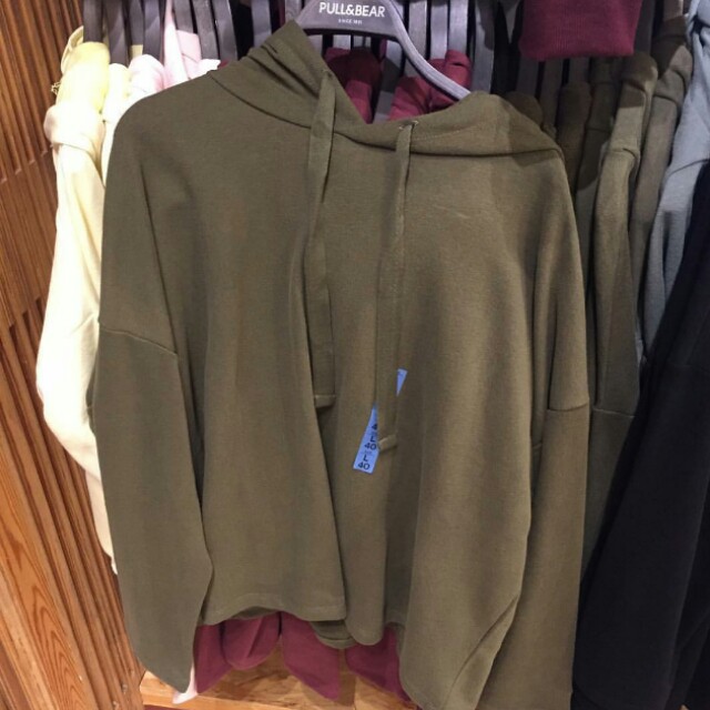 hoodie pull and bear kuning