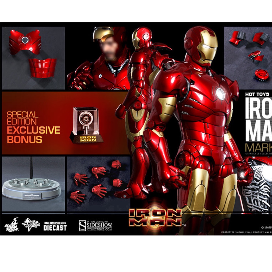 hot toys iron man mark 3 diecast
