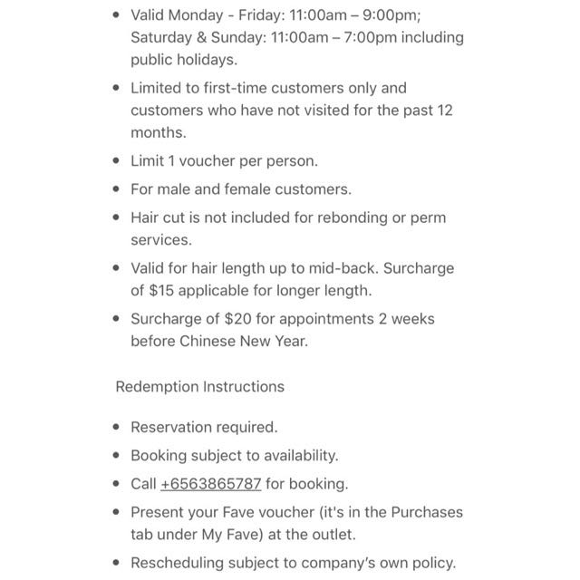 Korean Hair Rebonding Voucher, Tickets & Vouchers, Vouchers on Carousell