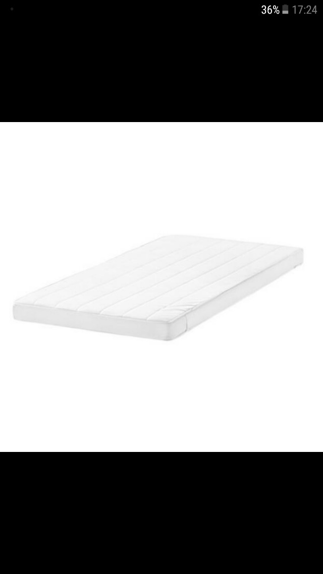 Like New Ikea Vyssa Skont Mattress For Kid S Bed 2 Bedsheets Foc Furniture Others On Carousell