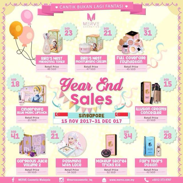 Merve Year End Sales Health Beauty Makeup On Carousell