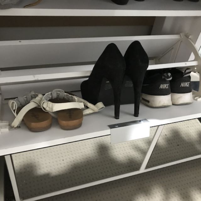 Mirrored Shoe Cabinet S Home Furniture Furniture On Carousell