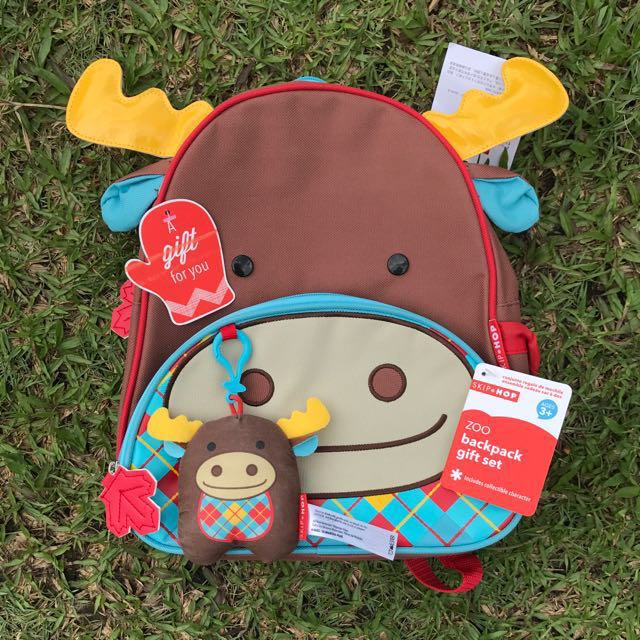 Skip Hop Zoo Backpack Gift Set Moose Limited Edition Babies Kids Others On Carousell