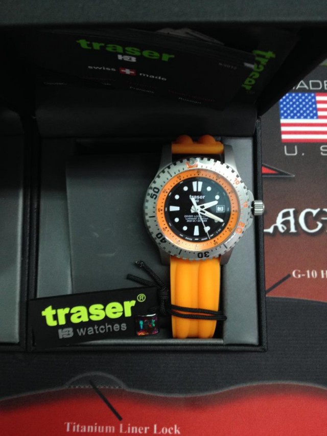 Traser H3 Diver LongLife (Orange), Men's Fashion, Watches & Accessories