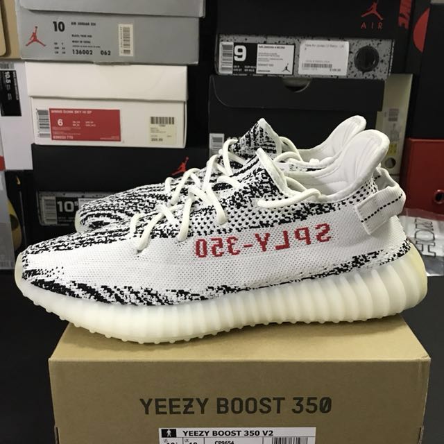 Yeezy Boost Zebra US 12 Men s Fashion Footwear Sneakers on Carousell