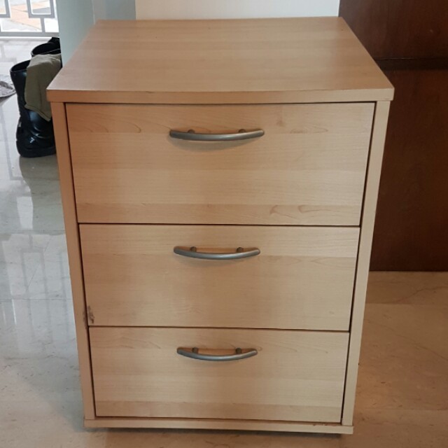 3 Tier Cabinet On Wheels Furniture Shelves Drawers On Carousell