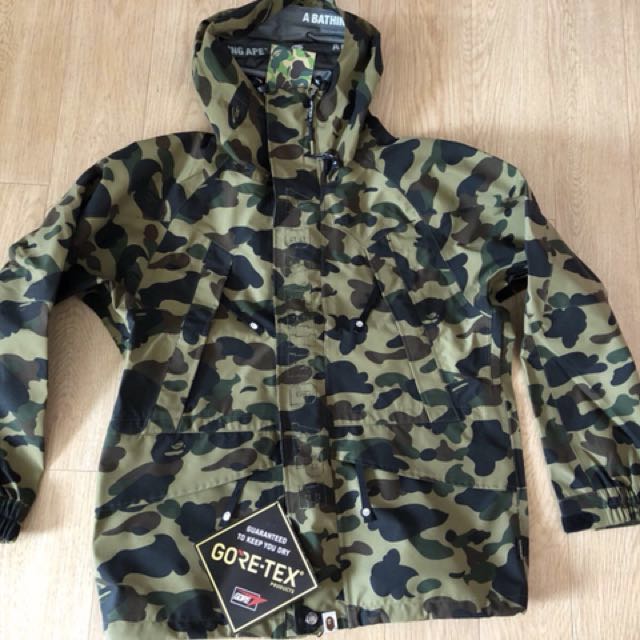 A bathing ape 迷彩GORE-TEX 1ST CAMO SNOWBOARD JACKET aape yeezy