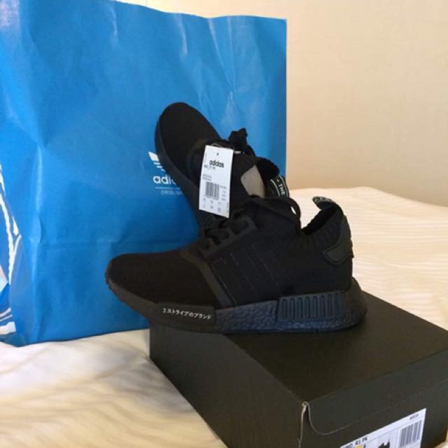 Adidas NMD R1 PK BZ0220 TRIPPLE BLACK Men s Fashion Footwear