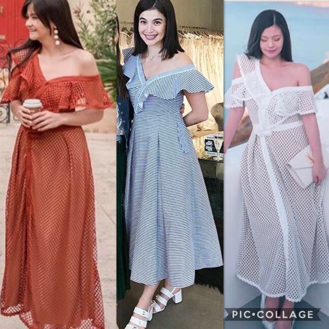 one sided off shoulder dress