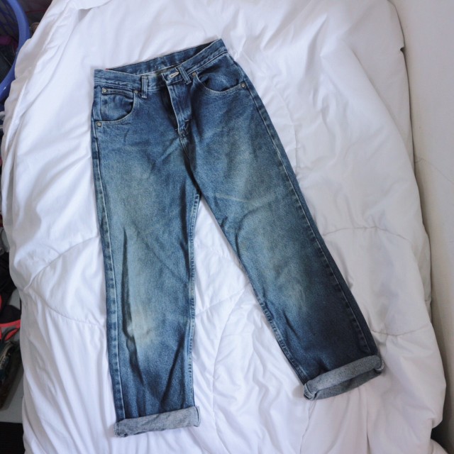 Boyfriend Jeans Wrangler, Fesyen Wanita 
