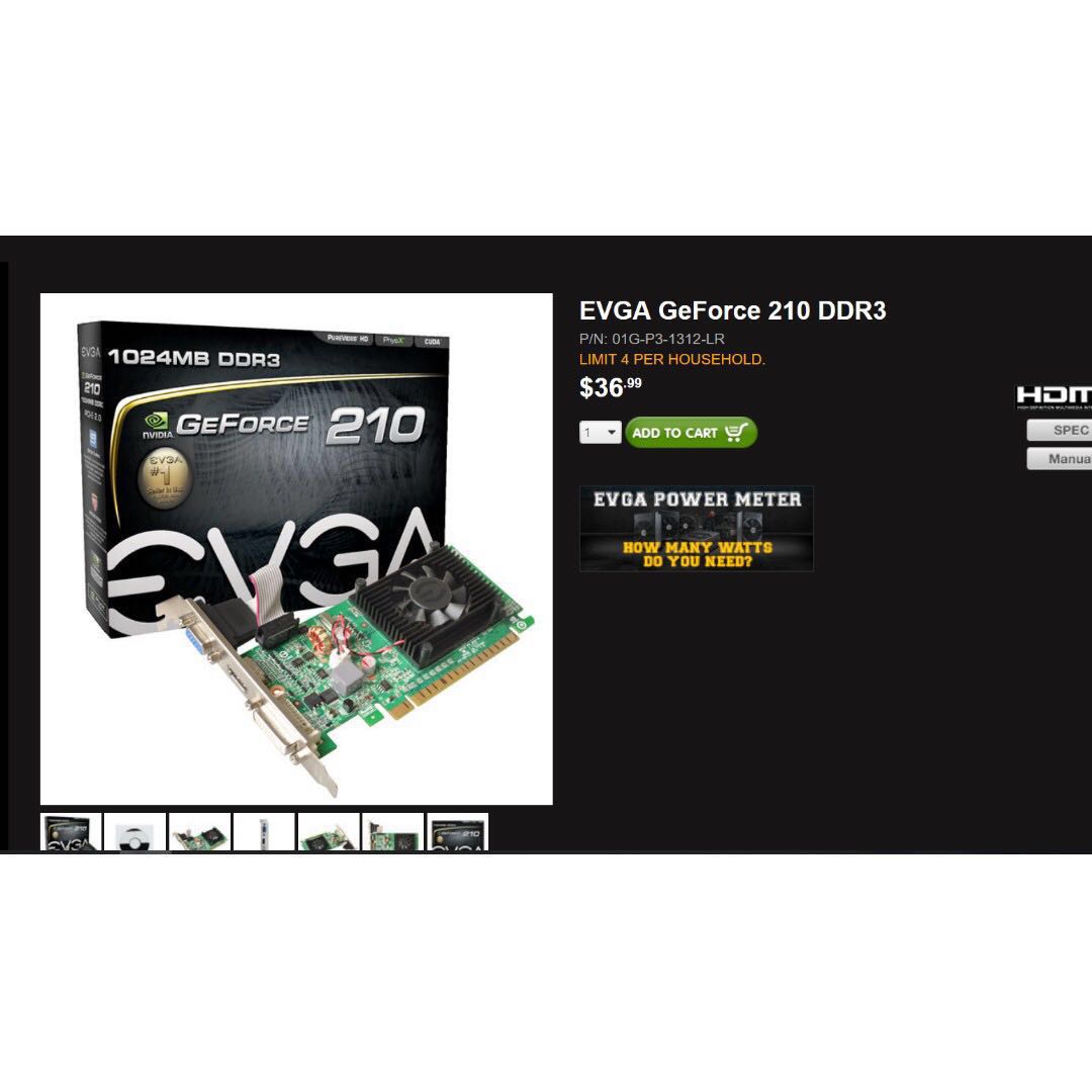 Evga geforce 210 ddr3 deals
