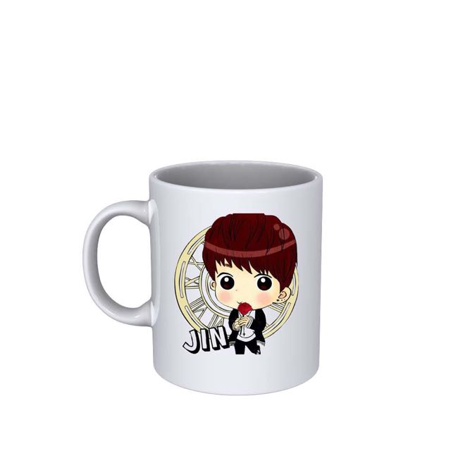 BTS Coffee Mug (Category: Coffee Machines & Makers) located in Las Pinas. Submitted by pinkpopcornshoppe (Listing ID 146745532, Image 3). Description: 11 oz mug w mug 7 designs available 1 pouch can only carry 3 mugs to ensure proper packaging. .
