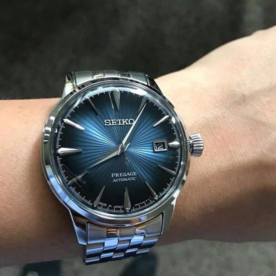 CHEAPEST] Seiko Presage Cocktail Automatic Blue Sunburst Dial (SRPB41J1),  Luxury, Watches on Carousell