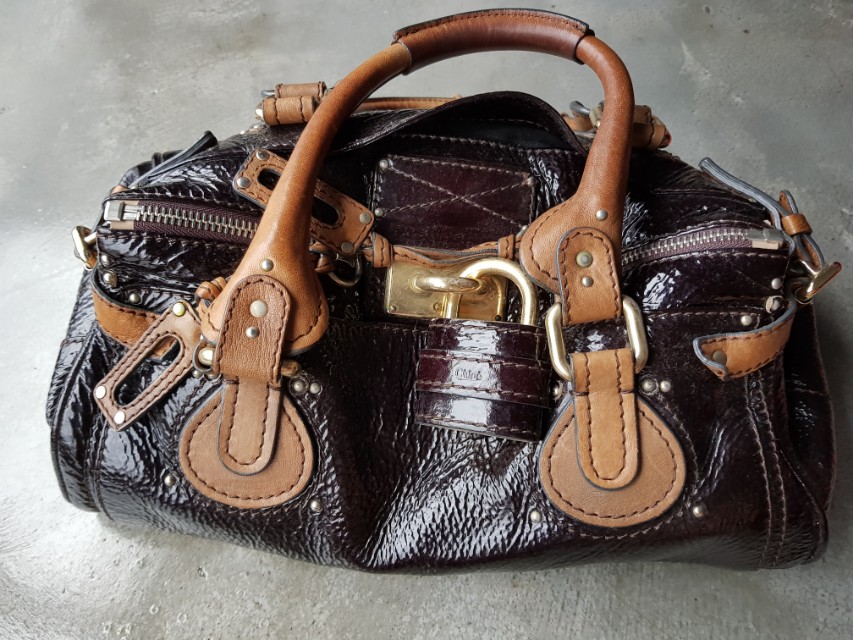 Chloe Paddington Bag Black Patent Luxury Bags Wallets on Carousell