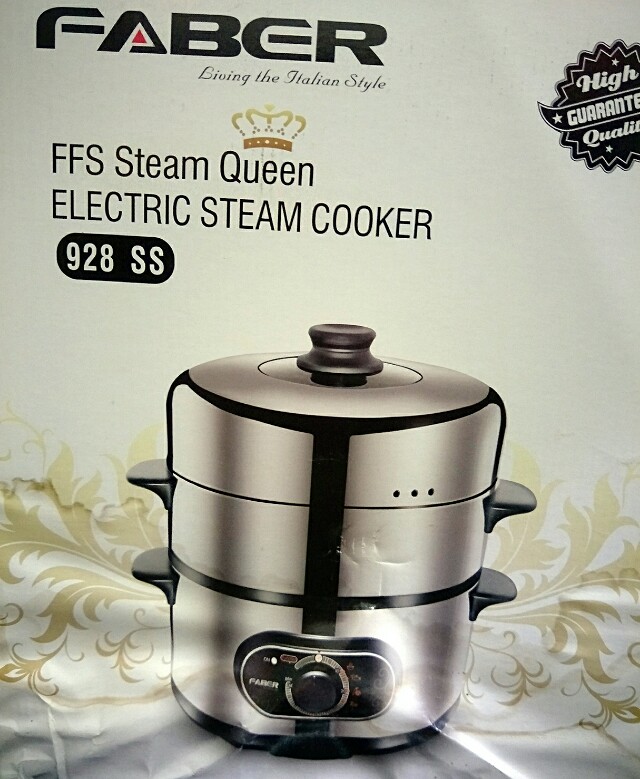 Faber Food Steamer FFS 928 SS, TV & Home Appliances, Kitchen Appliances