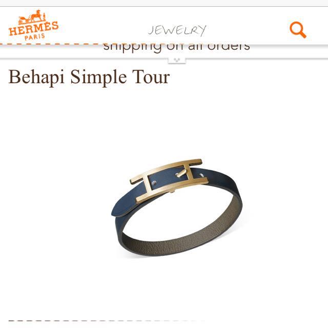 hermes behapi simple tour bracelet