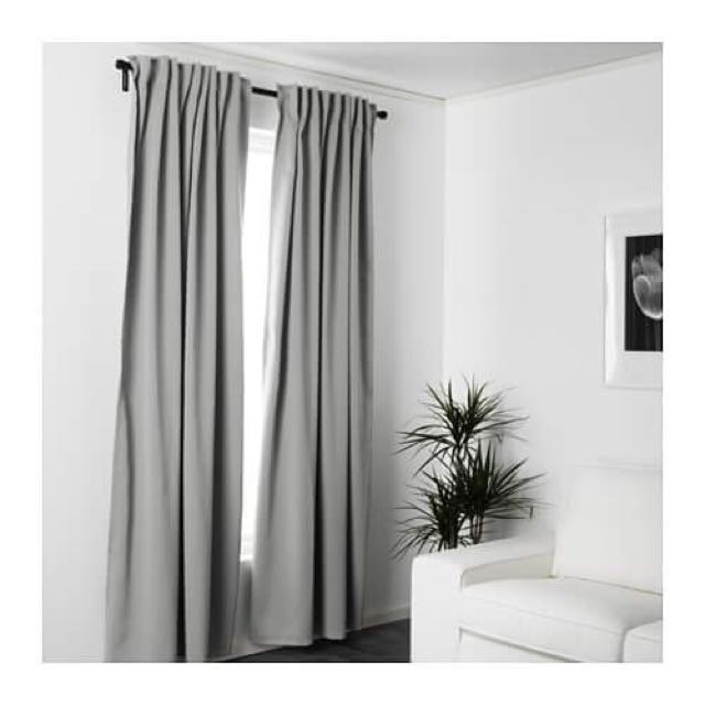 Ikea Curtains Magjull Gray Colour Furniture Home Decor On Carou Photo