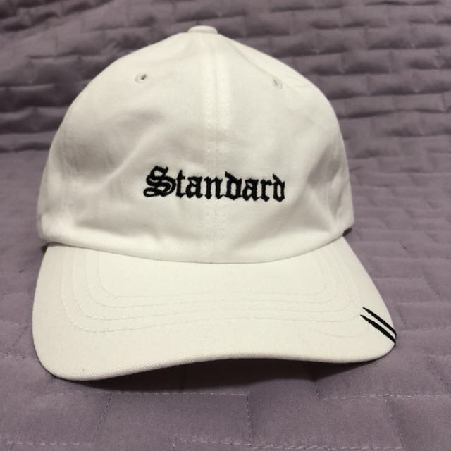 Korean style white cap with Long strap Men s Fashion Tops Sets Shirts on Carousell