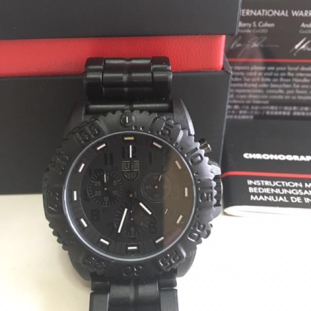 Luminox Navy Seal 3082 Chronograph Blackout, Luxury, Watches on