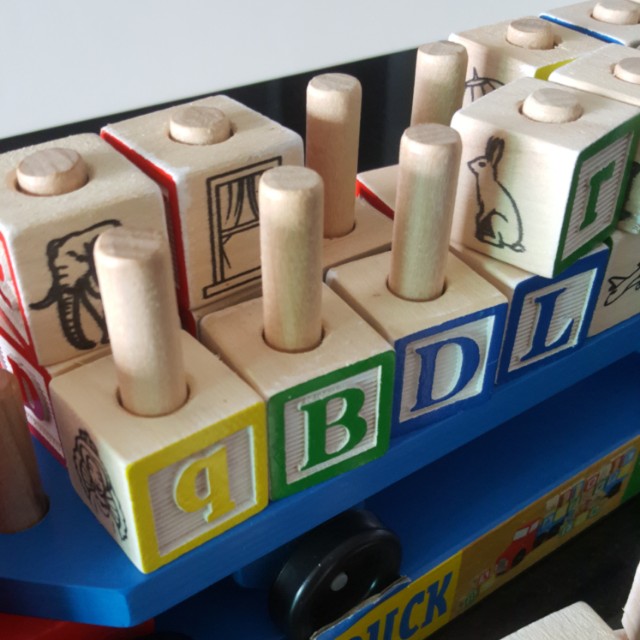 melissa & doug alphabet truck