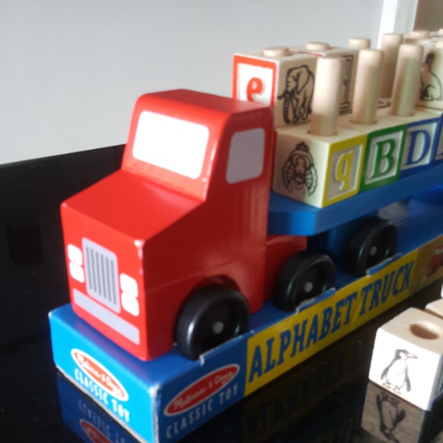 melissa & doug alphabet truck