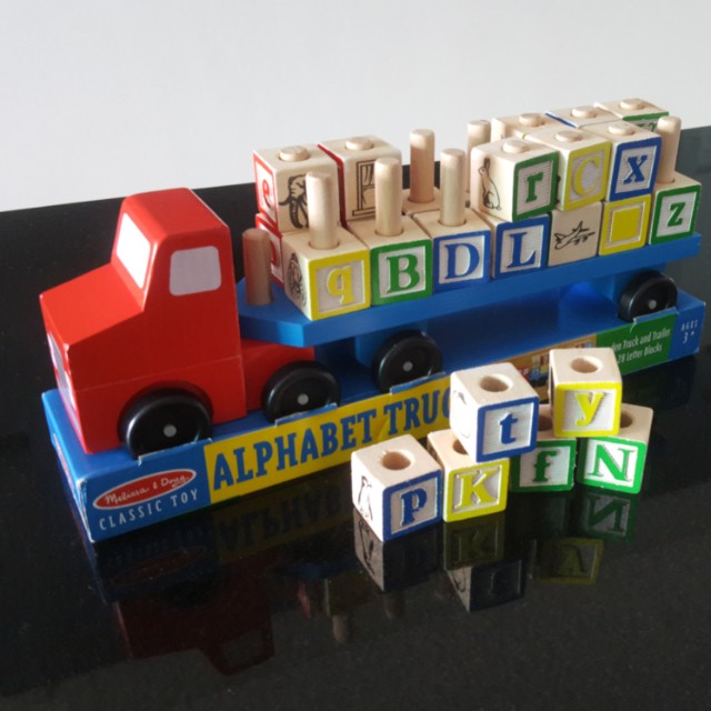 melissa and doug alphabet truck