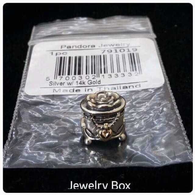 Pandora Twotone CharmJewelry Box, Women's Fashion, Jewelry