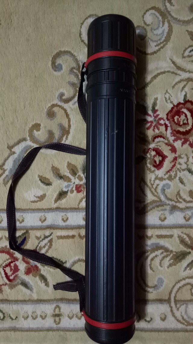 Plan Holder Expandable Storage Drawing Tube Inside, Hobbies & Toys, Stationery & Craft