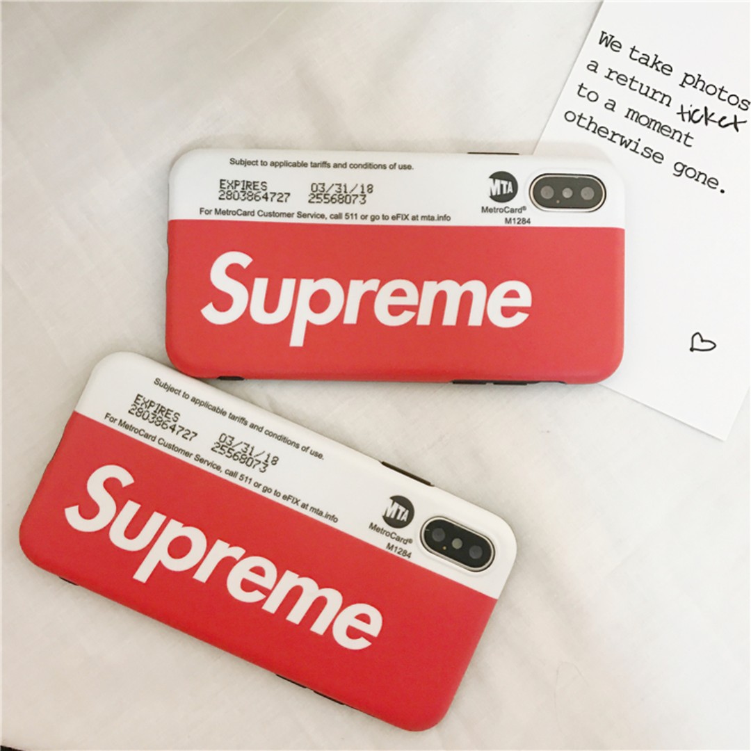 Supreme Iphone Cases Red X White Mobile Phones Tablets Mobile Tablet Accessories On Carousell